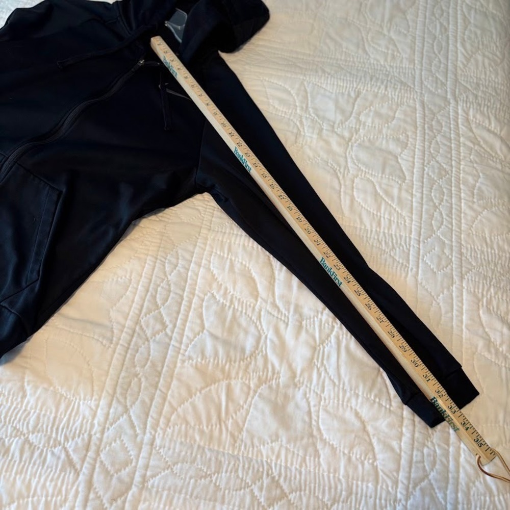 Nike Hoodie Mens M Black Polyester Full Zip Dri-FIT Athletic Classic Gym Workout - Picture 6 of 9
